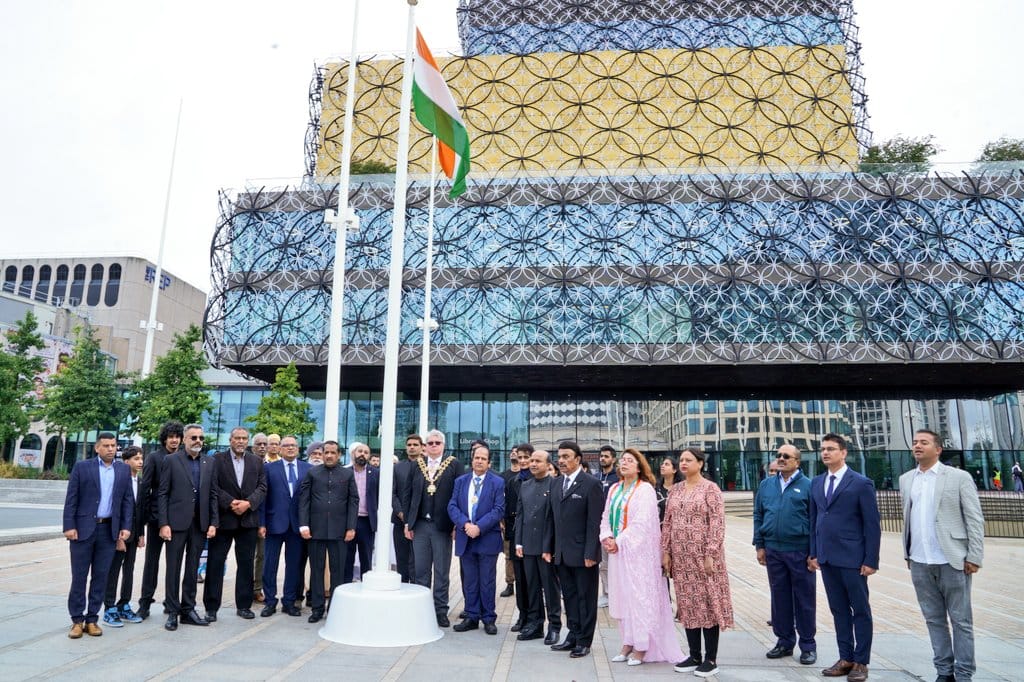 Flag Hoisting on the occasion of 78th Independence Day at Centenary Square Birmingham - 15th August, 2024